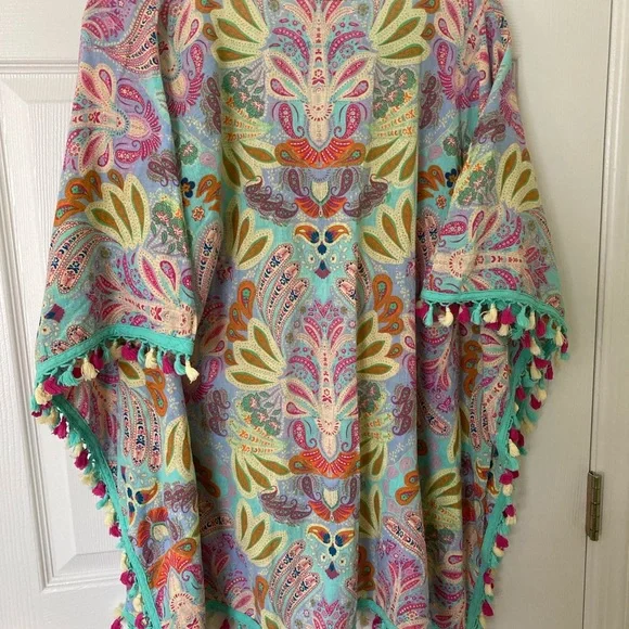 Matilda Jane Beach Poncho Coverup. OS - Picture 2 of 3